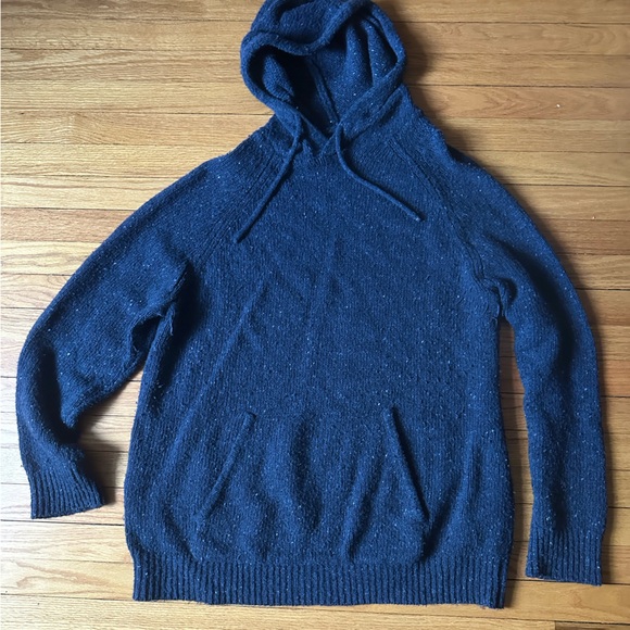 Faherty Men’s Sweater Hoodie - Extra Fine Wool XXL